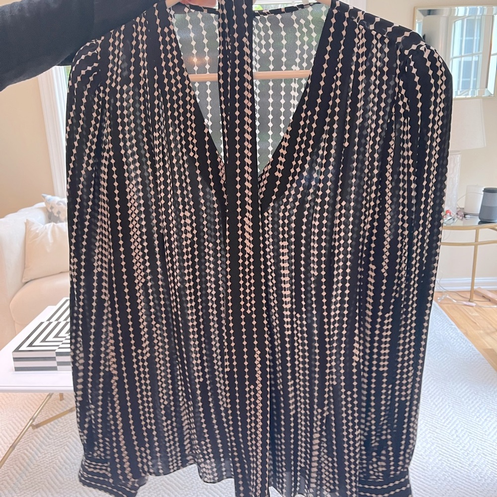 Elie Tahari Percy Tie Blouse